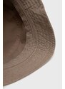 Bombažni klobuk Abercrombie & Fitch bež barva