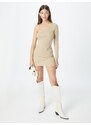 Misspap Pletena obleka greige