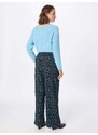 PIECES Hlače 'Anemone' nočno modra / svetlo modra