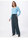 PIECES Hlače 'Anemone' nočno modra / svetlo modra