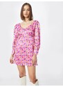 Olivia Rubin Obleka 'JOLIE' rumena / jagoda / roza / bela