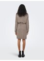 ONLY Pletena obleka 'ONLLeva' progasto bež