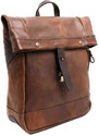 Glara Luxury leather rolling backpack