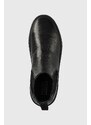 Usnjeni chelsea Karl Lagerfeld Flint moški, črna barva
