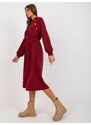 RELEVANCE Dress-RV-SK-8336.12P-burgundy