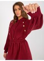 RELEVANCE Dress-RV-SK-8336.12P-burgundy