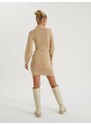 millane Pletena obleka bež