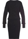 LASCANA Pletena obleka črna