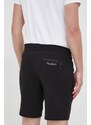 Bombažne kratke hlače Armani Exchange moški, črna barva