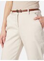 COMMA Chino hlače kremna / kostanj rjava