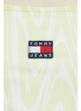 Obleka Tommy Jeans rumena barva