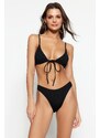 Trendyol črni trikotnik Gippie Bikini Vrh