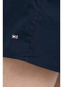 Bombažna obleka Tommy Hilfiger mornarsko modra barva