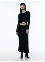 EDITED Pletena obleka 'Invana' črna