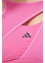 Športni modrček adidas Performance Powerimpact Luxe roza barva