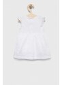 Obleka za dojenčka Guess bela barva