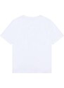 Otroška bombažna kratka majica BOSS bela barva