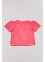 Otroška bombažna kratka majica zippy oranžna barva
