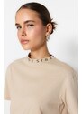 Ženska majica Trendyol Collar Printed