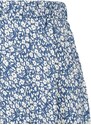 Trendyol Indigo Patterned Flounce Asymmetric High Waist Midi Flexible Knitted Skirt