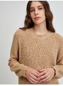 Noisy May Bež pulover obleka hrupna maj Lucia - ženske