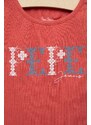 Otroška kratka majica Pepe Jeans PJL GJ Non-denim rdeča barva