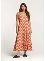 Shiwi Poletna obleka 'Sicily' bež / rjasto rjava / oker / svetlo roza