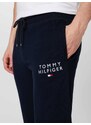 Tommy Hilfiger Underwear Spodnji del pižame nočno modra / ognjeno rdeča / bela