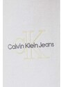 Obleka Calvin Klein Jeans bela barva