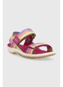 Otroški sandali Keen Elle Backstrap vijolična barva