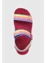 Otroški sandali Keen Elle Backstrap vijolična barva