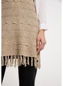 usha FESTIVAL Pletena obleka temno bež