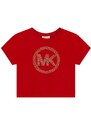 Otroška kratka majica Michael Kors rdeča barva