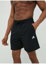 Kratke hlače za vadbo adidas Chelsea moške, črna barva