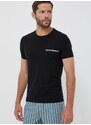 Majica lounge Emporio Armani Underwear 2-pack črna barva