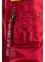 Bomber jakna Alpha Industries MA-1 Zip Hood Apollo 136106 665 moška, rdeča barva