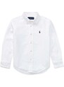 Otroška bombažna srajca Polo Ralph Lauren bela barva