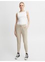 ICHI Hlače z naborki 'ICHKate' svetlo bež