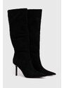 Elegantni škornji Steve Madden Intruder ženski, črna barva, SM11002591
