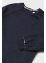 Bombažni pulover za dojenčke Mayoral črna barva