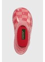 Otroški gumijasti škornji United Colors of Benetton roza barva