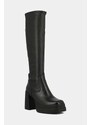 Elegantni škornji Jonak PAILLE CUIR GR/ STRETCH ženski, črna barva, 3300014