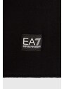 Otroški šal EA7 Emporio Armani črna barva