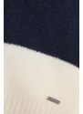 Otroški pulover s primesjo volne Pepe Jeans mornarsko modra barva