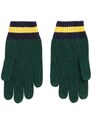 Otroške rokavice Polo Ralph Lauren zelena barva