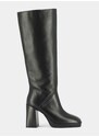 Usnjeni elegantni škornji Jonak DETHLEE CUIR ženski, črna barva, 3100351