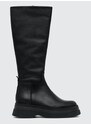 Usnjeni elegantni škornji Steve Madden Gylana ženski, črna barva, SM11002676