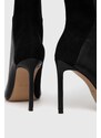 Usnjeni elegantni škornji Aldo Milann ženski, črna barva, 13658290.MILANN