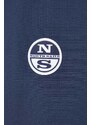 Dvostranska jakna North Sails moška, mornarsko modra barva