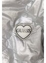 Otroška dvostranska jakna Guess srebrna barva